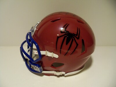 custom spiderman football helmet CUSTOM SPIDER-MAN MINI HELMET