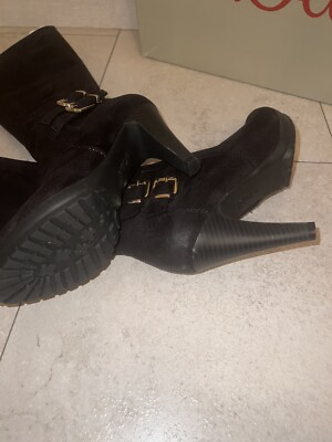 Boots high Heels S. Oliver Stiefel Stiefeletten Schuheschwarz Gr 38 69,95 