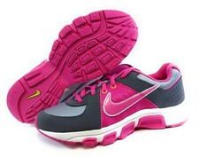 Girls Kids Youth Nike T-Run 5 443988 004 Pink Grey White 2012 DS Sneakers Shoes