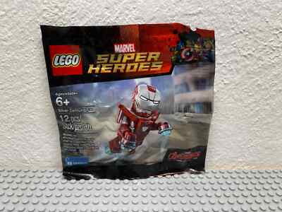 Lego Minifigure Marvel Super Heroes Iron Man Silver Centurion - 5002946 - Neu!