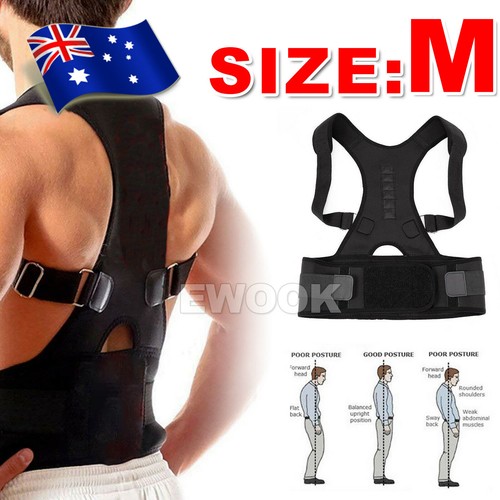 Posture Corrector Clavicle Shoulder Brace Lower Back Support Magnetic Men Women - Picture 17 of 17