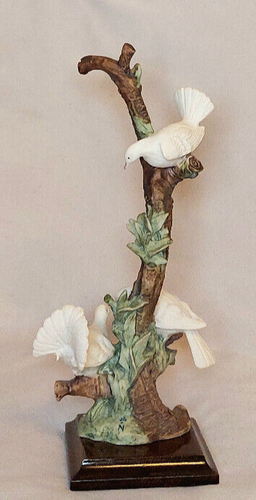 Giuseppe Armani "Three Doves" Vintage Home Ceramic Collectible Sculpture Decor - Picture 6 of 11