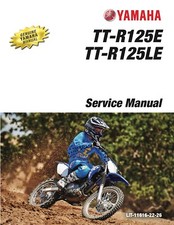 2011-2018 Yamaha TT-R125E / TT-R125LE Service Repair Manual on a CD - TTR125E LE