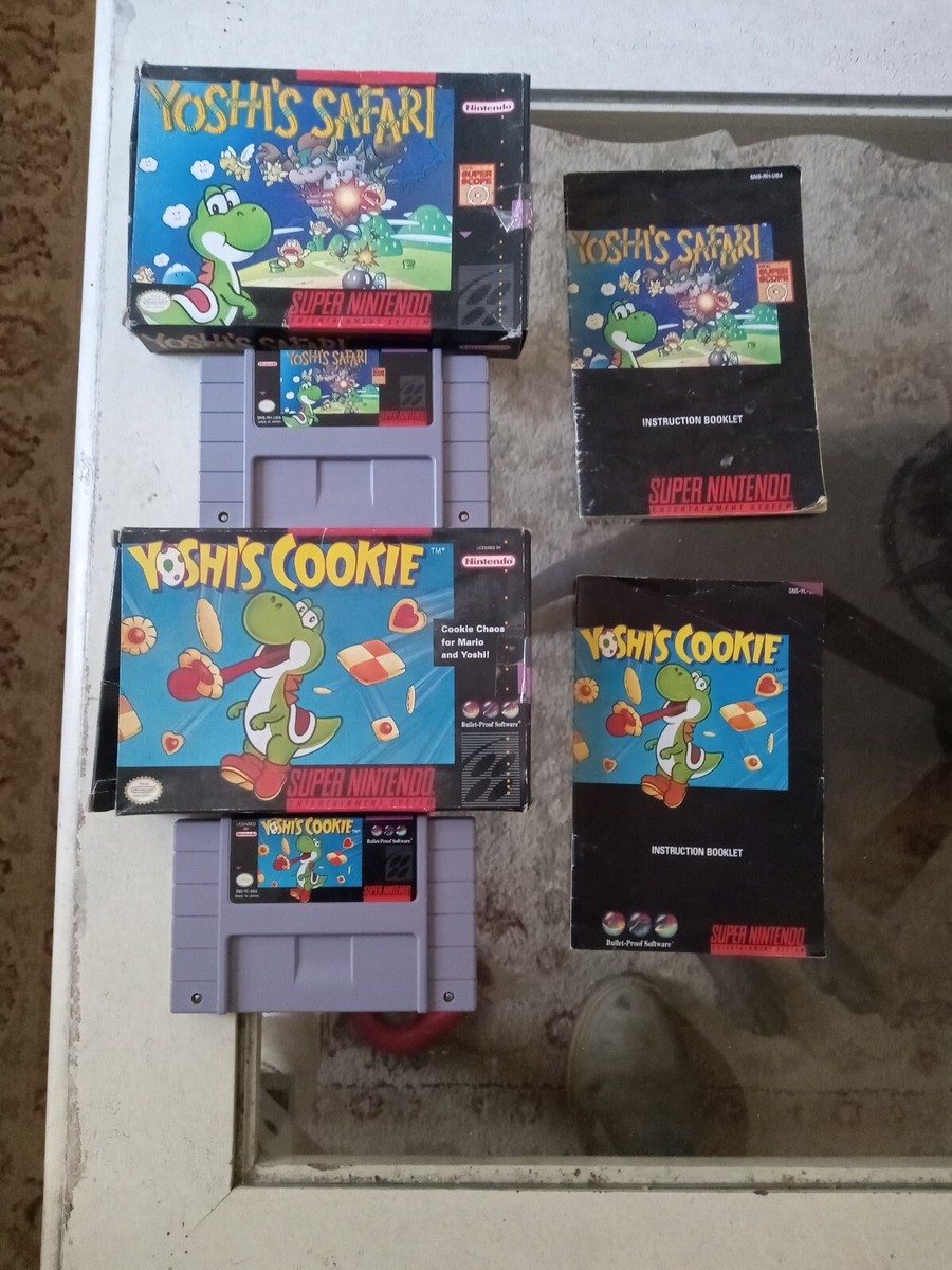 Yoshis Safari / Yoshis Cookie Game Box Manuel's | eBay