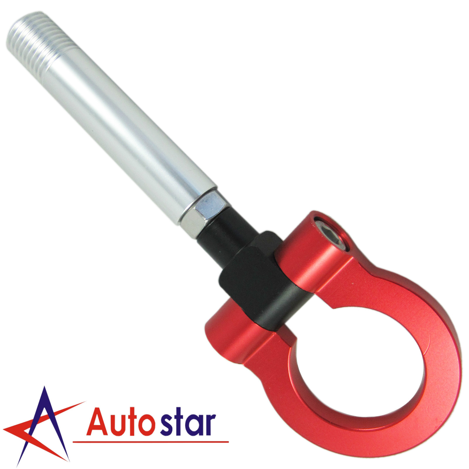 New Red Folding Ring Screw On Front/Rear Bumper Tow Hook For Nissan