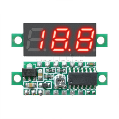 DC 0-100V 0.28'' LED Red Voltmeter Digital Display Voltage VOLT METER 12V 24V