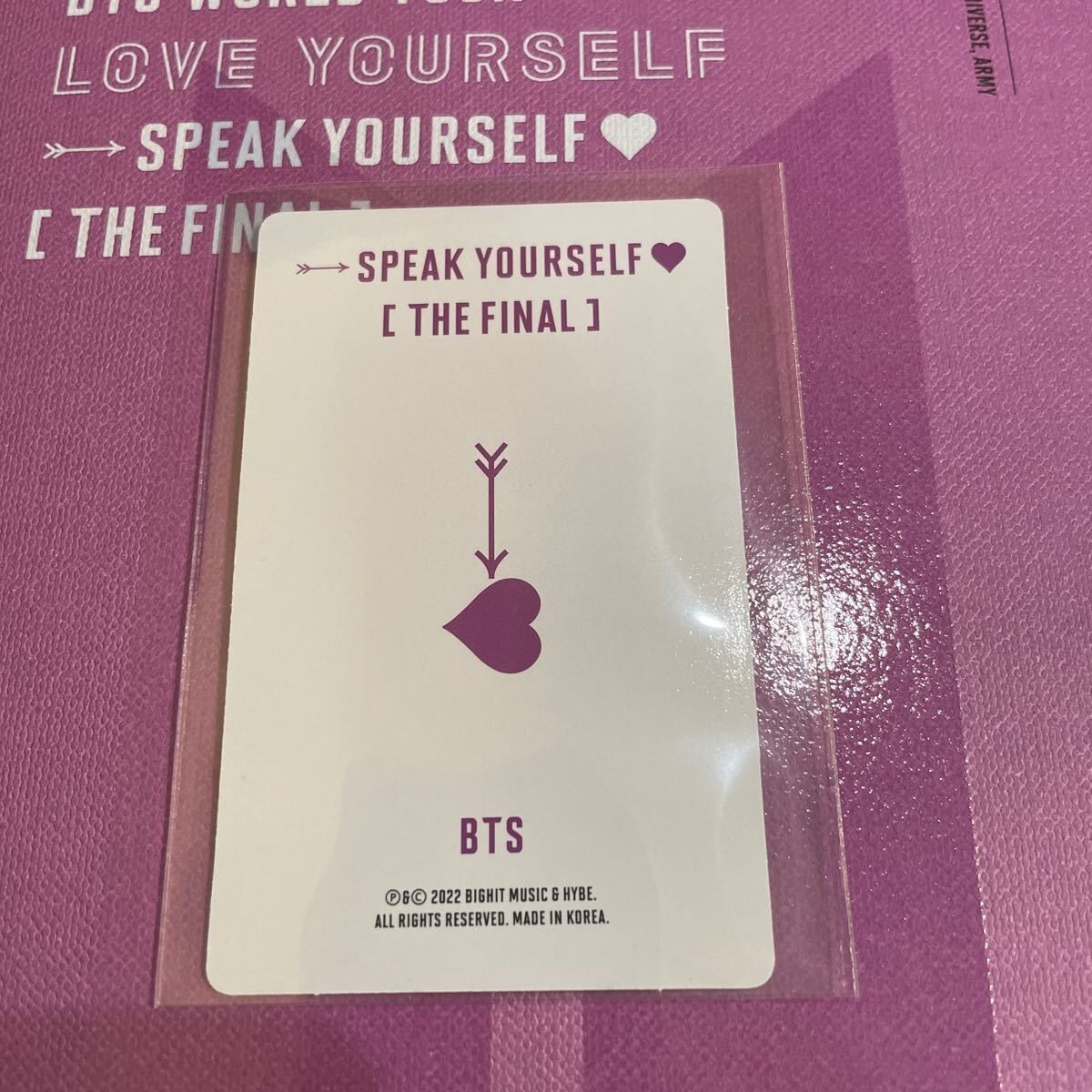 BTS V 'LOVE YOURSELF : SPEAK YOURSELF' THE FINAL Official Photo