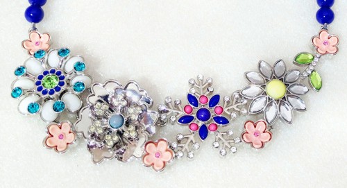 Lia Sophia FULL BLOOM Colorful Flower Motif Necklace