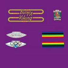 Viking Tour of Britain 1950s Bicycle Frame Decals, Transfers  n.200