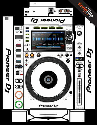 Pioneer CDJ 2000 Nexus 2 Skin | White | Protective Decal