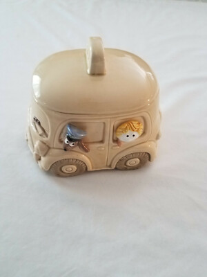 Vtg Vintage Rare Kato Kogei Happy Driver Cannister Japan w/lid small chip inside