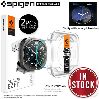 For Galaxy Watch Ultra 2/1 47mm/7 44mm Screen Protector SPIGEN EZ Fit Glass 2 PC - image 1 of 4