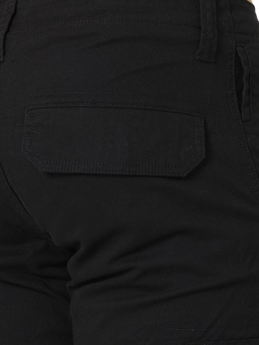 New Wrangler Men's Stretch Taper Leg Regular Fit Cargo Pants All Sizes Black - Picture 7 of 8