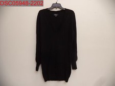 NWOT - Lulus Women's Black Cozy On Up Long Sleeve Sweater Mini Dress, Size L