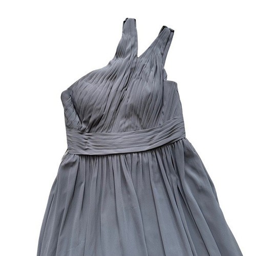 Azazie Dress Womens Size 10 Molly in Steel Grey Bridesmaid/ Evening AZ1542918 - Picture 5 of 13