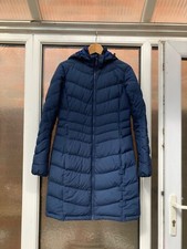 Jack Wolfskin Ladies Stormlock Down Lined Long Coat/jacket Navy Size 8-10