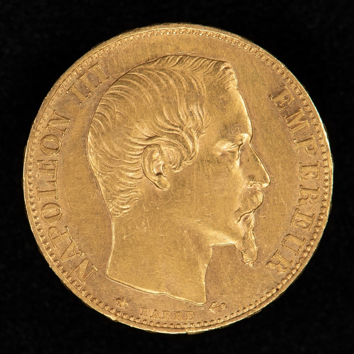 1856 A France 20 Francs Gold Coin - Napoleon III - KM 781.1