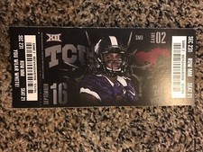 2017 TCU HORNED FROGS VS SMU MUSTANGS TICKET STUB 9/16 COLLEGE FOOTBALL