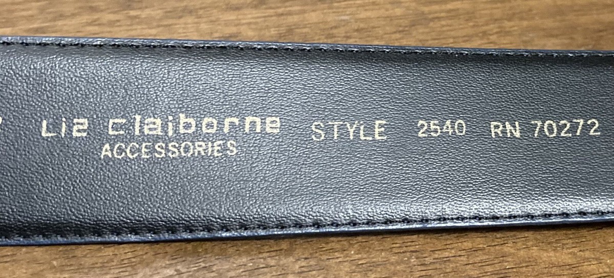 Liz Claiborne Blue Vintage Full Grain Semi Aniline Leather 