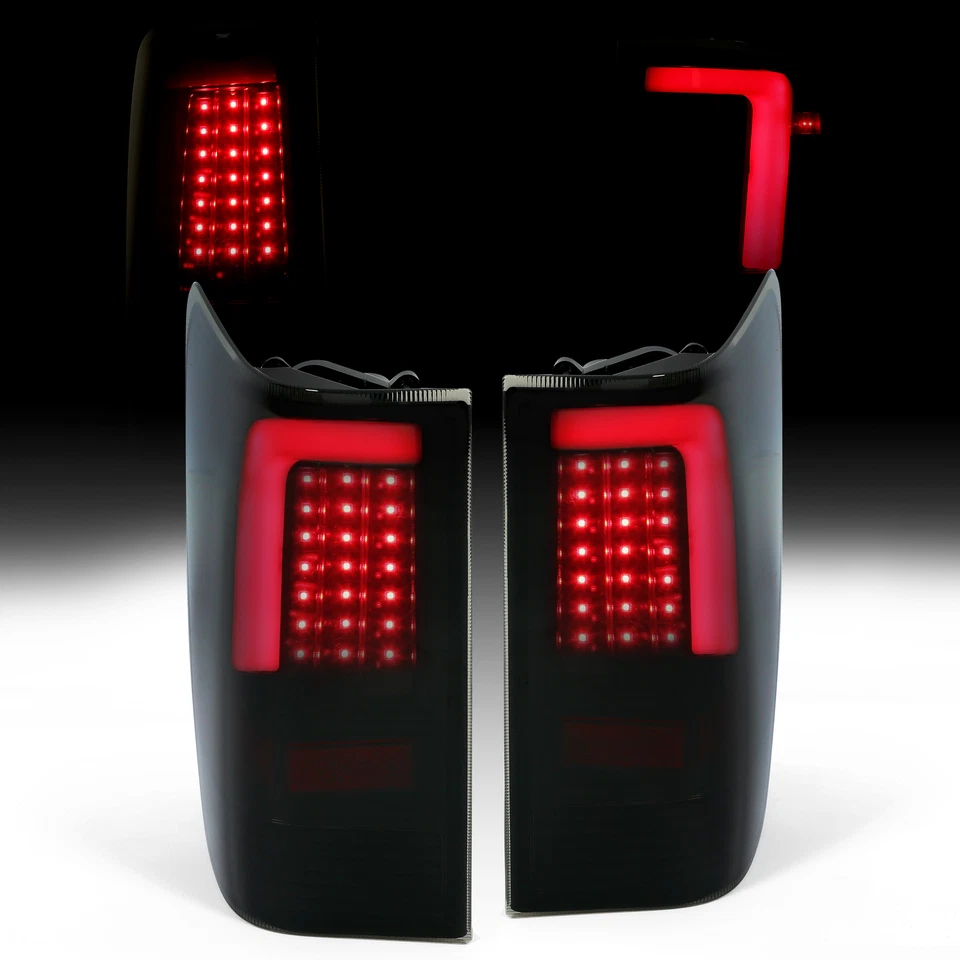 Lâmpada de freio de LED conjunto de lanterna traseira fumê para picape Nissan Titan 2004-2015 - Imagem 2 de 4