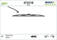Valeo 574116 Wischblatt FüR Peugeot Proton Renault Rover Saab Seat Skoda Smart