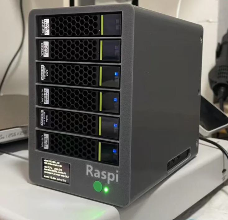 raspberry pi 5 Nas case With Brass Screw Inserts.