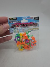 3d Bands 6 Pack New Silly Band Fun Shaped Rubber BASIC Style Bracelet