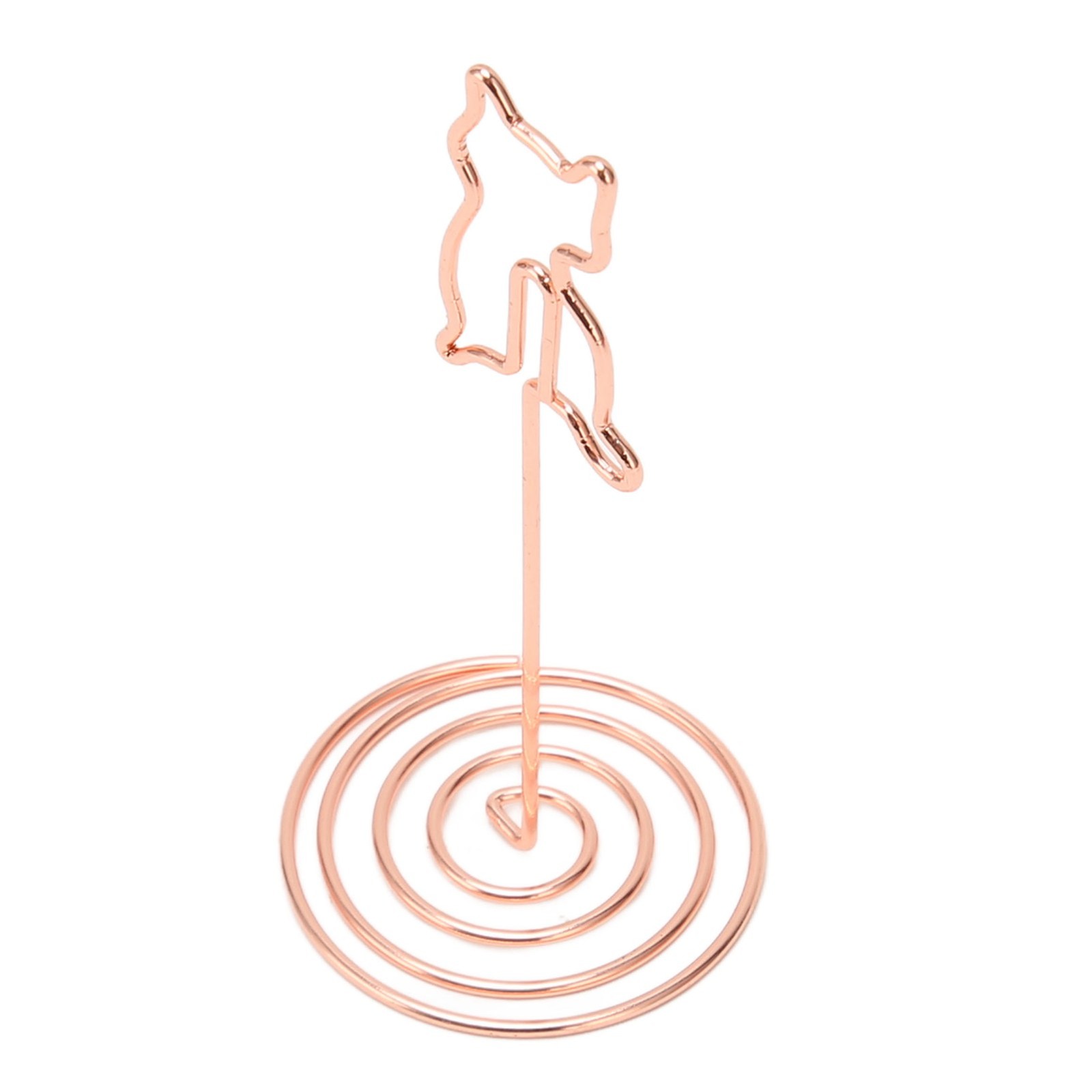 10Pcs Table Number Stands Stable Base Electroplated Metal Rose Gold Place Card H