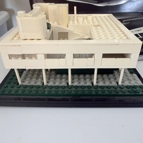 LEGO Architecture Villa Savoye 21014 Complete Built Box Manual RETIRED Set
