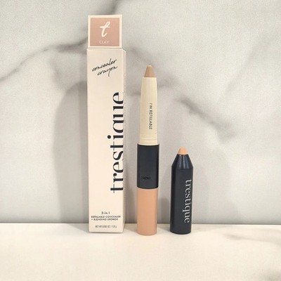 Trestique Refillable Concealer + Sponge in case - Clay  - Full Size