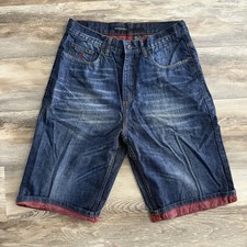 Rocawear Men s Denim Shorts W34 Dark Wash Y2K Streetwear 100 Cotton
