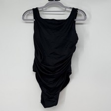 Miraclesuit Womens Vintage Black One Piece Swimsuit Size 12 Style USA Made