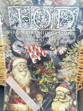 Candy Cane Cottage IOD Transfer RETIRED Iron Orchid Designs Christmas Transfer