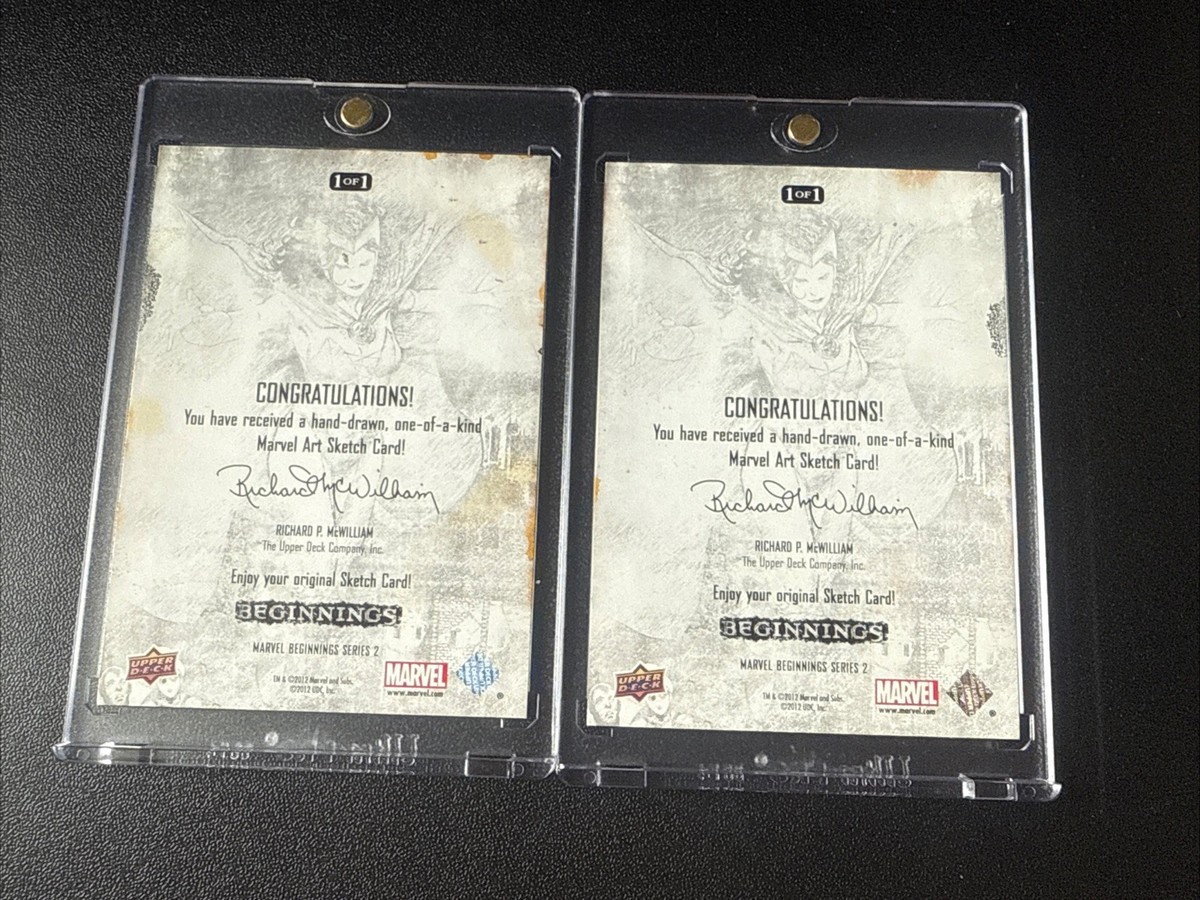Marvel Beginnings II Sketch Card Set 1/1 Originals Hand-Drawn