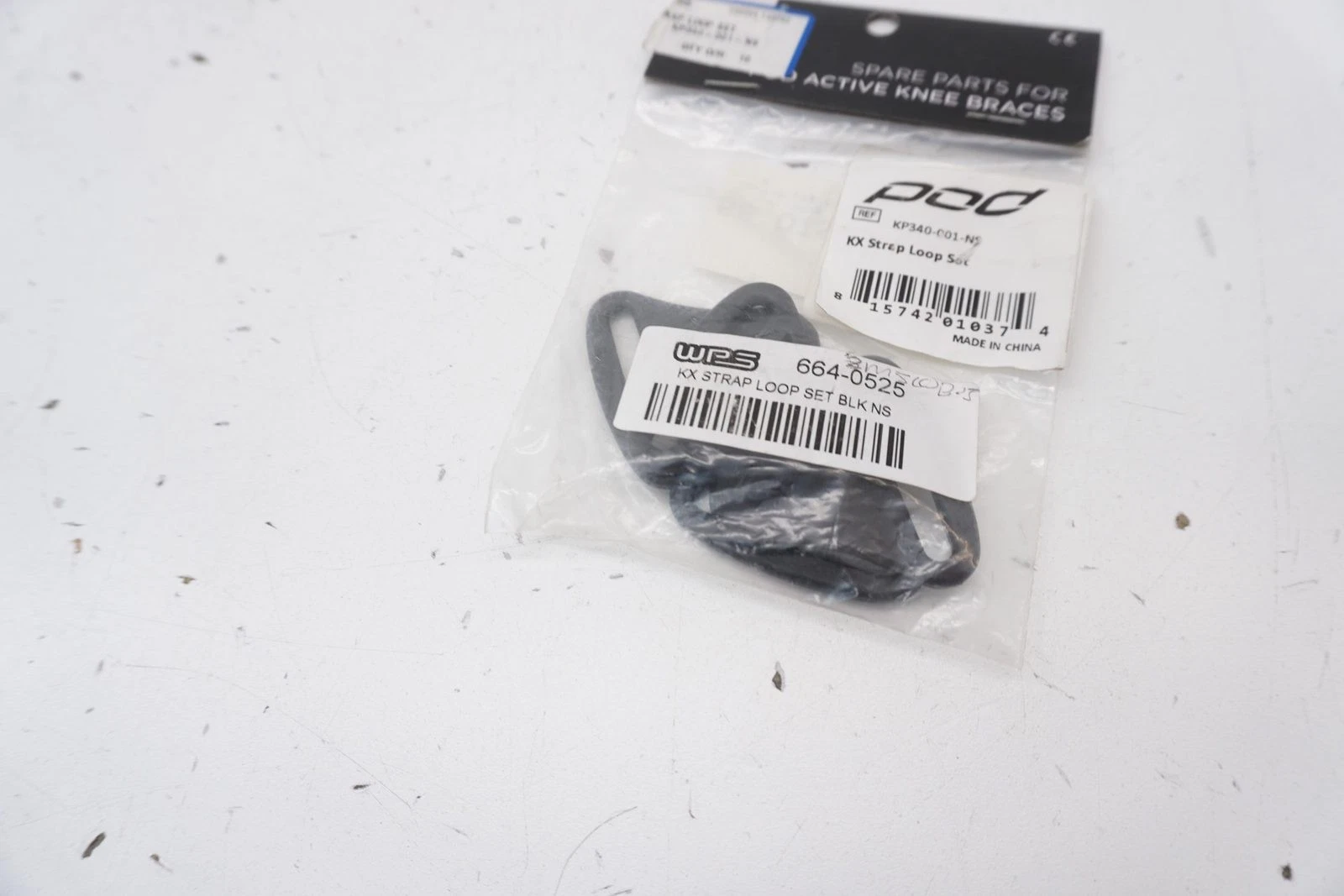 POD KX Knee Brace Strap Loop Set Black MX Replacement KP350-006-OS A1