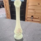 Vintage Fenton Custard Glass Bud Vase