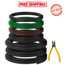 Bonsai Training Wire Kit 189ft Aluminum Wire 7 Rolls 5 Sizes with Cutter