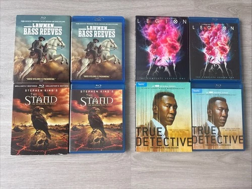 Blu-Ray T.V Shows W/Slipcovers (Bass Reeves, Legion, The Stand, True Detective)