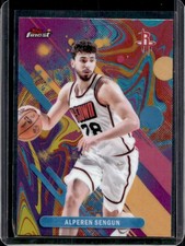 2025-26 Topps Finest Alperen Sengun Common Oil Spill Refractor #92 Rockets