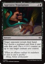 Aggressive Negotiations 70/485 Common Foil Tarkir: Dragonstorm MTG