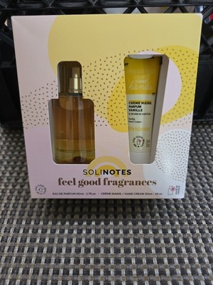 Solinotes Vanille Feel Good Fragrances Parfum 1.7oz & Hand Cream 1oz.