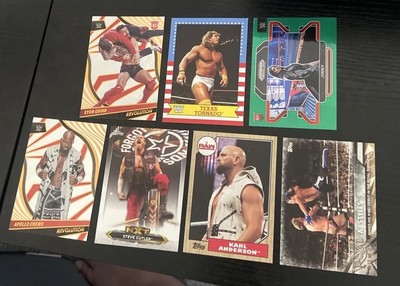 WWE HOF Legends 7 Card Lot W/ Von Erich Jinny Styles Anderson