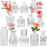 Blumenvase Set 12 StüCk Kleine Vasen Tischdeko ÄTzmuster Hochzeitsdeko Party