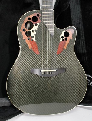 2002 Ovation Adamas CVT-W597 Black Carbon Fiber w/OHSC | eBay