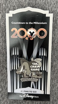 DISNEY PLUTO THE CHAIN GANG- D  STORE Countdown to the Millennium Series #42 Pin