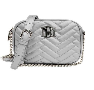 NWT Badgley Mischka Camera Bag Metallic Grey MSRP $80