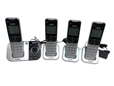 VTech DECT 6.0 Cordless Phone Answering System Bluetooth Call Block 4 Handsets