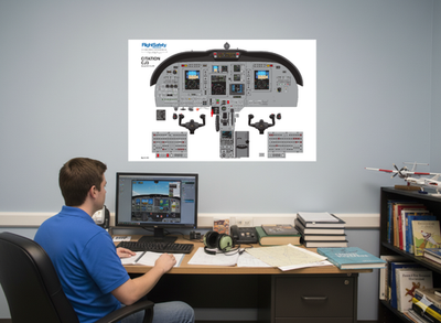 Cessna Citation CJ3 Cockpit Training Poster 24