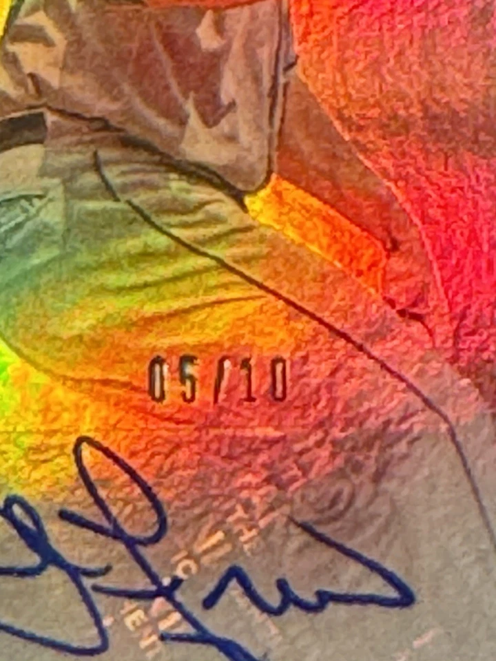 Panini Donruss John Franco 2015 automático/10 oro #86 Mets Reds Foto 2 de 3