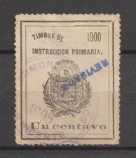 El Salvador Latin America Revenue Stamp Fiscal  Cinderellas  Ovpy Revisade !